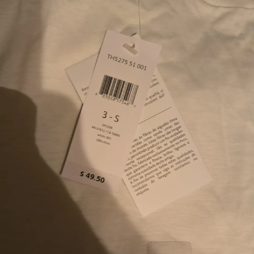 Lacoste Men's Classic White Tee - Picture 3 of 5